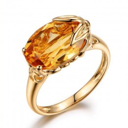 Bague Ringen srebrny 925 pierścień dla kobiet owalny kształt Topaz kamień pierścień kobiet Jewely zaręczyny przyjęcie rocznicowe