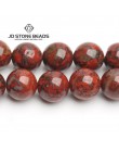 Hurtownie koraliki z kamienia naturalnego Red Blood Jasper kamień szlachetny okrągły luźny koralik 6 8 10 12mm Pick rozmiar do t