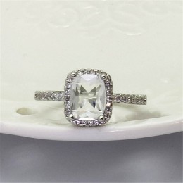 Cellacity geometria srebro 925 biżuteria kamienie szlachetne pierścień dla kobiet Sapphire Emerald kryształ ametystu kobiet rand