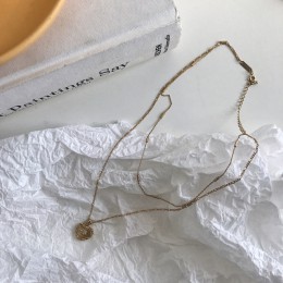 Silvology 925 Sterling Silver Heart dwuwarstwowy naszyjnik złoty oryginalny wianek boczny kreatywny wisiorek naszyjnik dla kobie