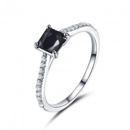 UMCHO zielony szmaragd kamień pierścienie dla kobiet oryginalna 925 Sterling Silver moda może pierścień z kamieniem związanym z 