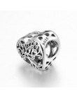 New Arrival 925 Sterling srebrny Hollow serce drzewo genealogiczne koraliki charm w stylu fit oryginalny Pandora DIY Charms bran