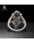 Bague Ringen geometria srebro 925 biżuteria kamienie szlachetne pierścień dla kobiet Sapphire Ruby przesadzone styl kobiet preze