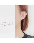 INZATT OL minimalistyczny geometryczny koralik świetlny Hoop kolczyki dla kobiet rocznica prawdziwe 925 srebro Fine Jewelry Fash