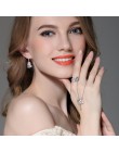 BAMOER moda 925 srebro różowy kwiat poetycki Daisy Cherry Blossom Ring Finger dla kobiet 6 7 8 9 rozmiar biżuteria SCR004