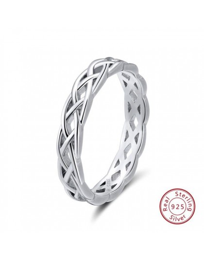 Rinntin 925 Sterling Silver kobiety klasyczne pierścienie Cubic cyrkon kobieta ślub zaręczyny wieczność pierścionki biżuteria TS