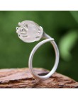 Lotus Fun prawdziwe 925 srebro 18k złoty pierścień naturalny kryształ Handmade Fine Jewelry lilia doliny pierścienie kwiatowe dl