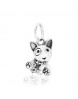 New Arrival 925 srebro koraliki, buldog Puppy Charms fit oryginalne bransoletki Pandora kobiety DIY biżuteria