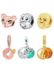 2019 New Arrival 925 srebro koraliki król lew Simba Mufasa Charms fit oryginalny Pandora bransoletki kobiety DIY biżuteria