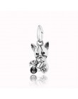 New Arrival 925 srebro koraliki, buldog Puppy Charms fit oryginalne bransoletki Pandora kobiety DIY biżuteria