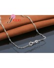 Elegancka moda 925 Sterling Silver Chain podwójny naszyjnik z pereł cyrkonia naszyjniki z kryształem dla kobiet dziewczyna biżut