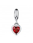 DALARAN 12-Color Heart Shaped Birth Stone Charms 925 srebro koraliki Fit zestaw do robienia bransoletek naszyjniki kobiety wyrob