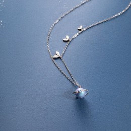 Thaya Midsummer Night's Dream Design naszyjnik kolorowe perły s925 srebrny Choker dla kobiet elegancka biżuteria damska prezent