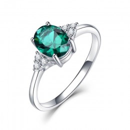 Kuololit stałe 925 srebro pierścionki dla kobiet utworzono tanzanit kamień pierścień obrączka zaręczynowa Fine Jewelry nowy