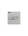 YPAY oryginalne 925 srebro otwarte pierścienie INS fajne minimalistyczny palec serdeczny dla kobiet oświadczenie regulowana cien