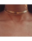Złoty kolor wisiorek w kształcie gwiazdy naszyjnik Choker Chain naszyjniki dla kobiet Kolye Bijoux Collares Mujer Collier Femme 