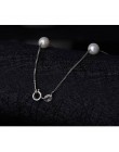 Anenjery 925 Sterling Silver biżuteria 12 sztuk 6mm Pearl Box Choker łańcuszek naszyjnik kolye collares bijoux femme S-N54