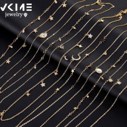 Artystyczny wielowarstwowy naszyjnik dla kobiet moda, geometryczny urok łańcucha naszyjnik hurtownia biżuterii