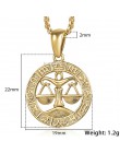 Męska damska 12 horoskop znak zodiaku złoty wisiorek naszyjnik baran Leo hurtownie Dropshipping 12 konstelacji biżuteria GPM24