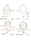 Nowy wielowarstwowy kryształowy księżyc naszyjniki i wisiorki dla kobiet Vintage charm złoty naszyjnik typu choker naszyjnik 201