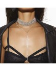 2020 Hot sprzedaży Rhinestone Choker kryształowy kamień luksusowe Chokers Collar Chocker Chunky Y naszyjnik kobiety biżuteria ak