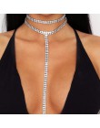 2020 Hot sprzedaży Rhinestone Choker kryształowy kamień luksusowe Chokers Collar Chocker Chunky Y naszyjnik kobiety biżuteria ak