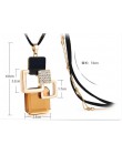 BYSPT długie naszyjniki dla kobiet Collier Femme geometryczne oświadczenie Colar Maxi moda biżuteria Crystal Bijoux
