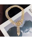 FYUAN moda pełny kryształ górski Choker naszyjniki dla kobiet Bijoux błyszczący kolor srebrny przycisk naszyjniki komunikat biżu
