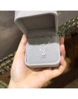 RYOUCUTE 100% prawdziwe czysty nowy 925 srebro cyrkonu Snowflake naszyjniki wisiorki dla kobiet biżuteria ślubna Kolye Collares