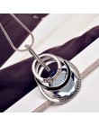 BYSPT długie naszyjniki dla kobiet Collier Femme geometryczne oświadczenie Colar Maxi moda biżuteria Crystal Bijoux