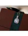Oryginalna 925 Sterling Silver Super Shining wzór kwadrat wisiorek z cyrkonią w kształcie kostki naszyjniki dla kobiet biżuteria