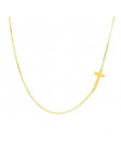 Nowe mody krzyż wisiorek naszyjnik dla kobiet mężczyzn biżuteria religijna ze stali nierdzewnej złoty posrebrzane Choker prezent