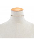 Bls-cud czeski wisiorek naszyjniki dla kobiet Vintage kryształ w złotym kolorze Choker wyróżniający się naszyjnik biżuteria hurt