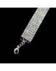 Gotycka luksusowa rozciągliwa elastyczna siła kryształowe naszyjniki choker Charms Rhinestone naszyjnik choker dla kobiet biżute