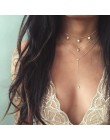 Kobiety złoty i srebrny łańcuszek gwiazda Choker naszyjnik Collana Kolye Bijoux Collares Mujer gargantilha Collier Femme