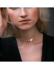 Kobiety złoty i srebrny łańcuszek gwiazda Choker naszyjnik Collana Kolye Bijoux Collares Mujer gargantilha Collier Femme