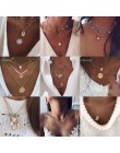 26 style Boho wisiorek z muszli naszyjnik dla kobiet długi łańcuszek okrągły urok komunikat Choker 2020 Collares naszyjnik biżut