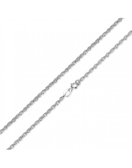 BAMOER Classic Basic Chain 100% 925 Sterling Silver karabińczyk regulowany naszyjnik łańcuch biżuteria SCA009-45