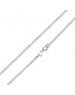 BAMOER Classic Basic Chain 100% 925 Sterling Silver karabińczyk regulowany naszyjnik łańcuch biżuteria SCA009-45