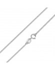 BAMOER Classic Basic Chain 100% 925 Sterling Silver karabińczyk regulowany naszyjnik łańcuch biżuteria SCA009-45