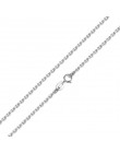 BAMOER Classic Basic Chain 100% 925 Sterling Silver karabińczyk regulowany naszyjnik łańcuch biżuteria SCA009-45