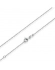 BAMOER Classic Basic Chain 100% 925 Sterling Silver karabińczyk regulowany naszyjnik łańcuch biżuteria SCA009-45