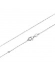 BAMOER Classic Basic Chain 100% 925 Sterling Silver karabińczyk regulowany naszyjnik łańcuch biżuteria SCA009-45