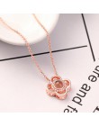 Lover naszyjniki kocham cię w 100 język wisiorek z różowego złota Choker początkowy naszyjnik łańcuch dla kobiet srebrny Collier