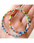 TTLIFE czeski Handmade Rainbow koraliki Choker naszyjnik Boho cukierki kolor koralik satelita naszyjnik kobiety moda biżuteria n