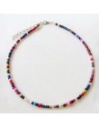 TTLIFE czeski Handmade Rainbow koraliki Choker naszyjnik Boho cukierki kolor koralik satelita naszyjnik kobiety moda biżuteria n