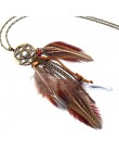 Nowy styl Tassel Peacock Feather Czeski Długi Naszyjnik Shell Sweter Skórzany Łańcuch Biżuteria Przesadzony Design Drop shipping