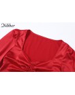 Nibber jesień czerwona szyfonowa z długim rękawem krótkie bluzki damskie 2019hot sprzedaż sexy głęboki dekolt biurowa, damska ko