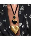 KMVEXO 2019 moda Big Love Heart Collar Choker naszyjniki dla kobiet w stylu Vintage wisiorek typu statement naszyjniki wesele pr