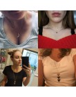 Seksowna z kryształami serce Choker naszyjnik dla kobiet naszyjnik wisiorek czeski księżyc Sta na szyi naszyjnik Choker biżuteri